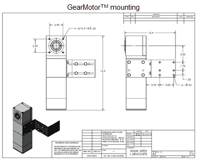 GearMotorTM mounting